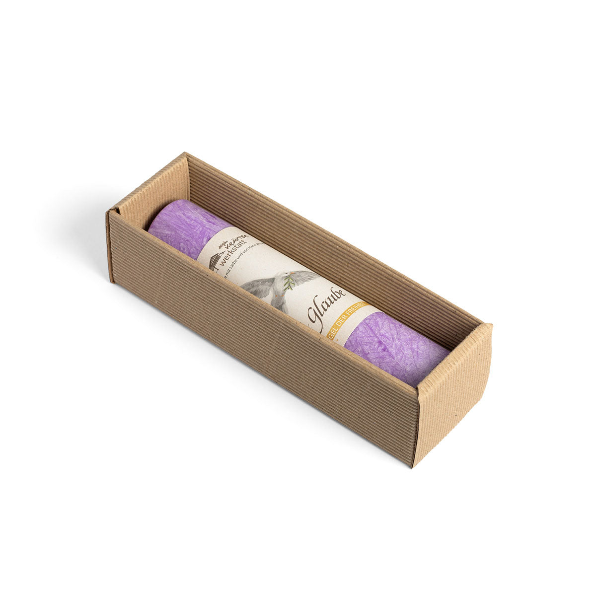 Geschenkkarton Heilkräuterkerze - OFFEN